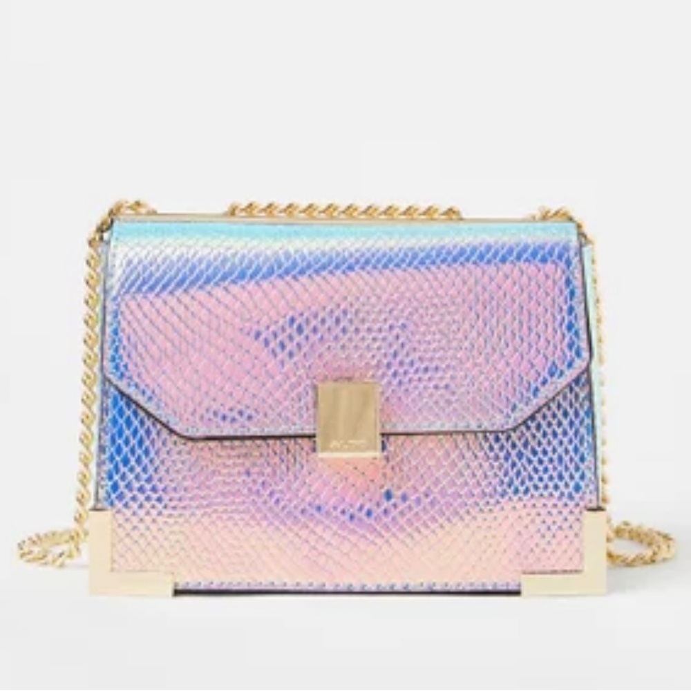 **SALE!** Aldo Juberra Iridescent Snakeskin Crossbody Purse